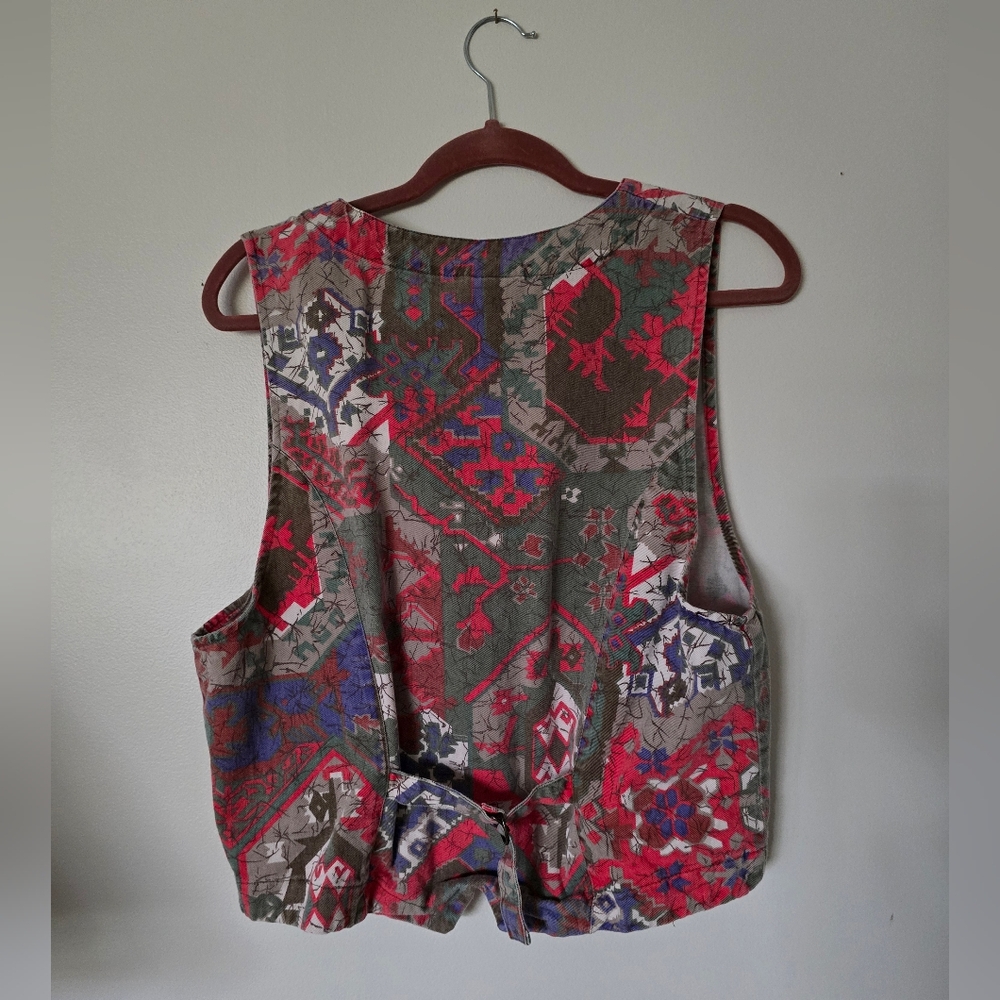 Chicos 10 years cotton Hippie bohemian vest sz. 1 M/L - Picture 4 of 6